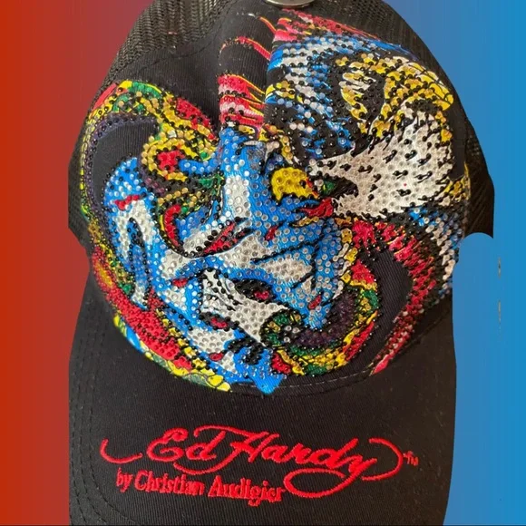 Ed Hardy | Accessories | Vintage Ed Hardy Trucker Hat Euc  display picture 3